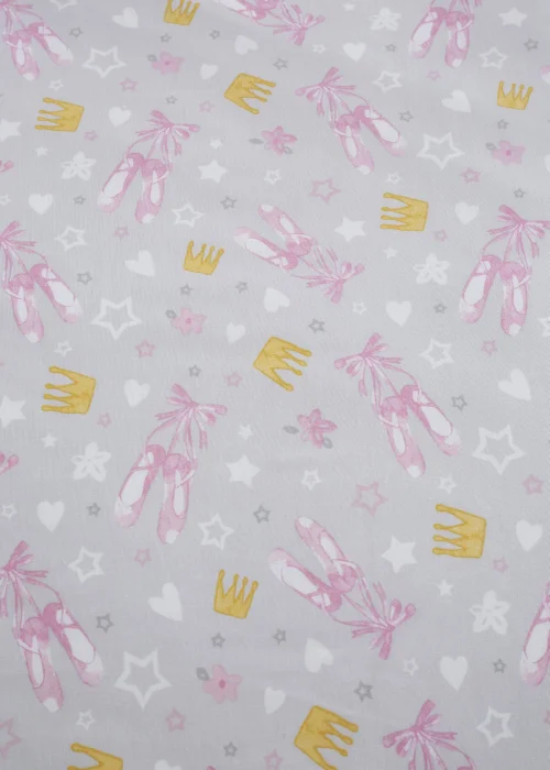 Bedlam Ballet Dancer Pink Fitted Bed Sheet (25cm deep) - Toddler Image 2