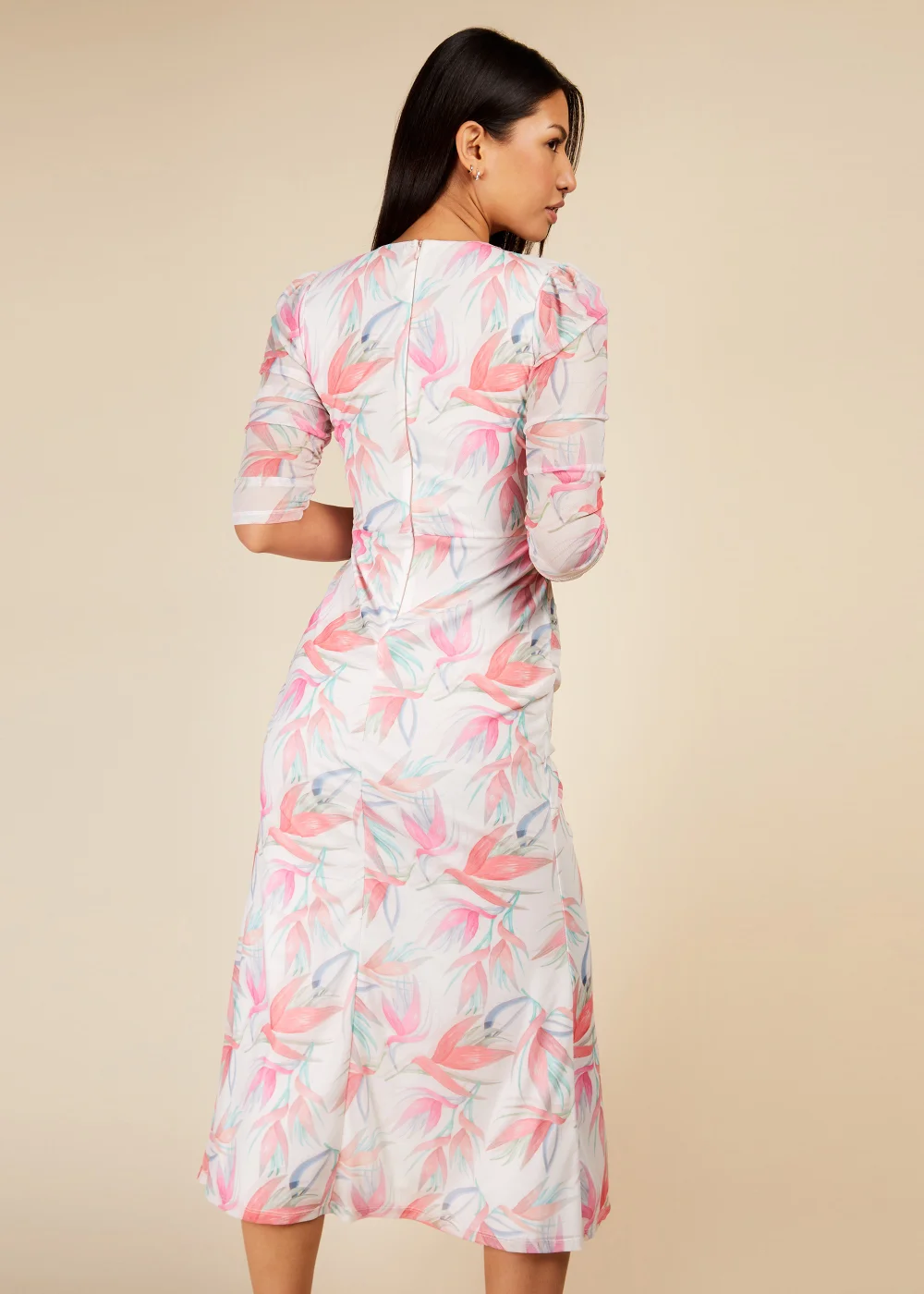 Little Mistress Multicoloured Floral Maxi Dress - 12 Image 2