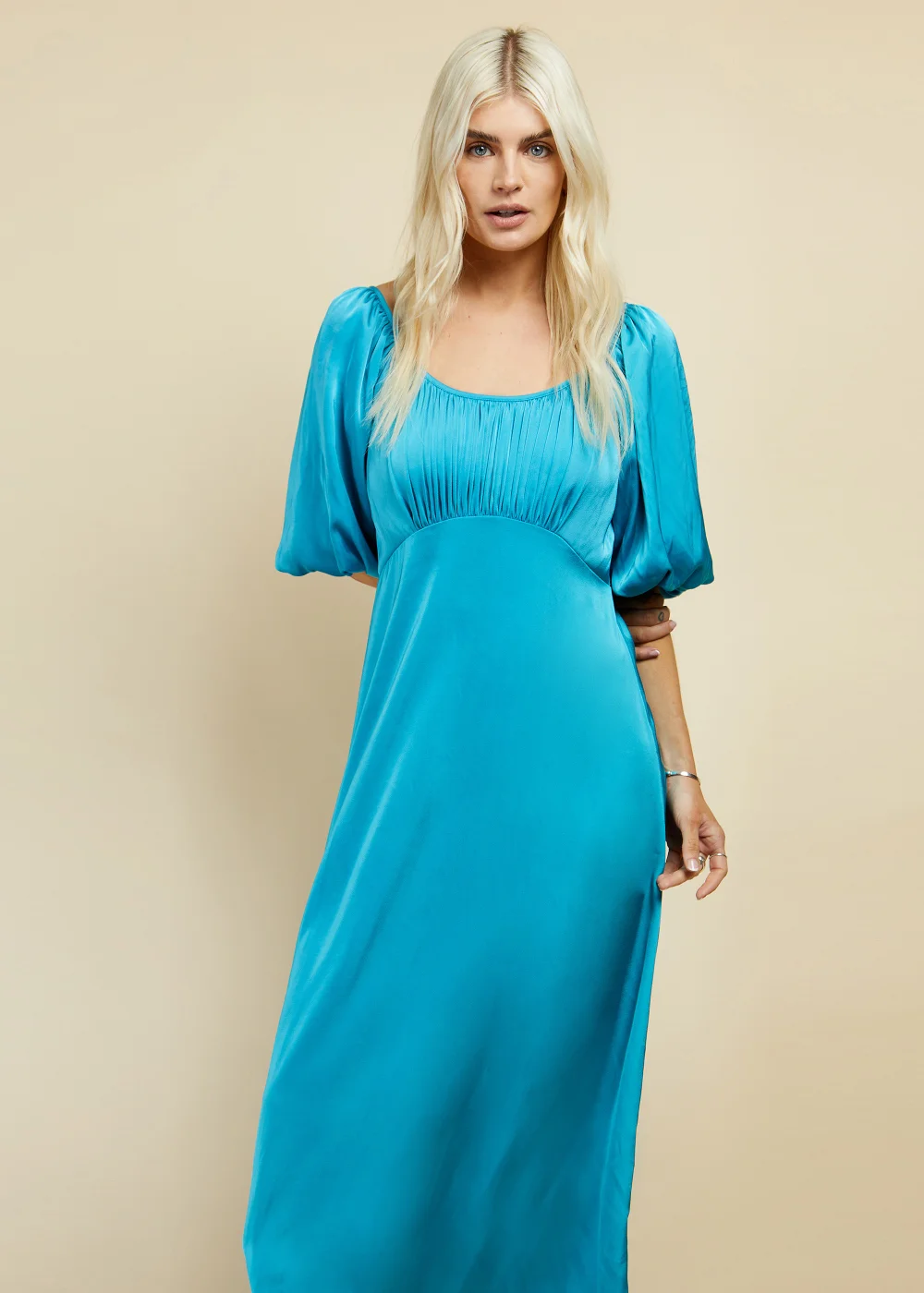 little mistress satin dress Navy Satin Lace Midaxi Dress: Elevate Your Evening Look