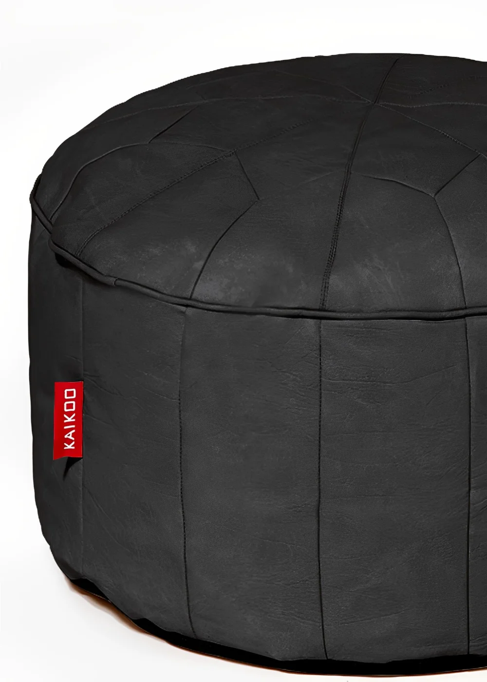 KAIKOO Morrocan Faux Leather Pouffe - One Size Image 2