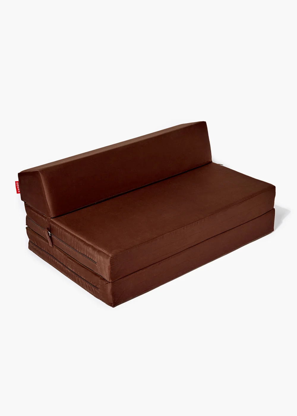 Kaikoo Double Fold-Out Chair Bed Chocolate - One Size Image 1