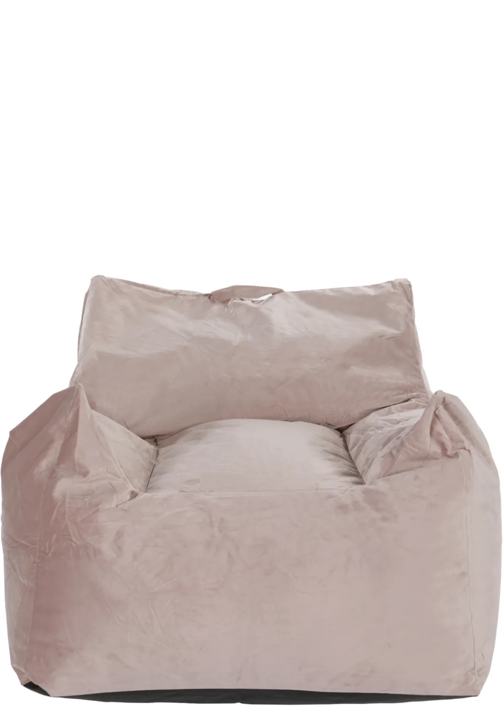 Kaikoo Large Velvet Armchair Beanbag Blush Pink - One Size Image 1