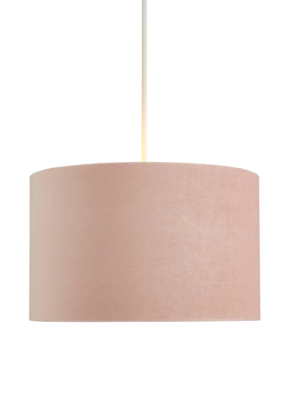 Inlight Velvet Drum Lamp Shade (35cm x 35cm x 22cm) - One Size Image 2