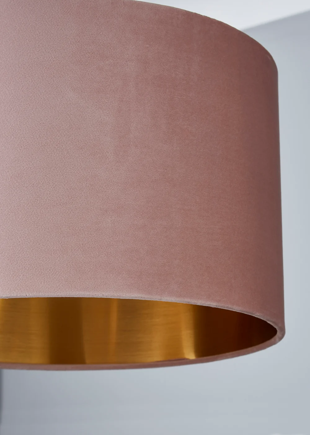 Inlight Velvet Drum Lamp Shade (35cm x 35cm x 22cm) - One Size Image 3