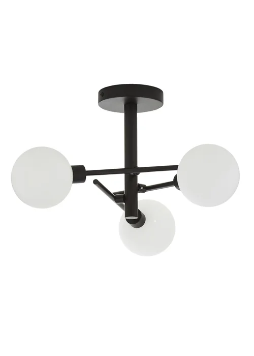 Inlight Nova 3LT Ceiling Light Black (48cm x 48cm x 21cm) - One Size Image 5
