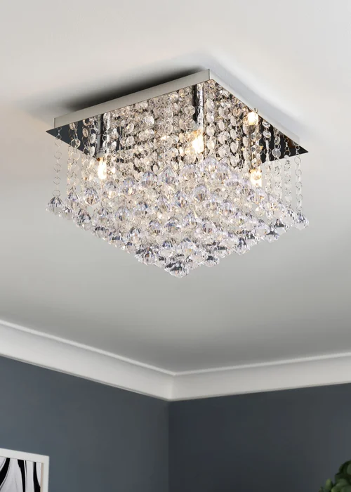 Inlight Lexi Flush Pendant Light (24cm x 30cm x 30cm) - One Size Image 1