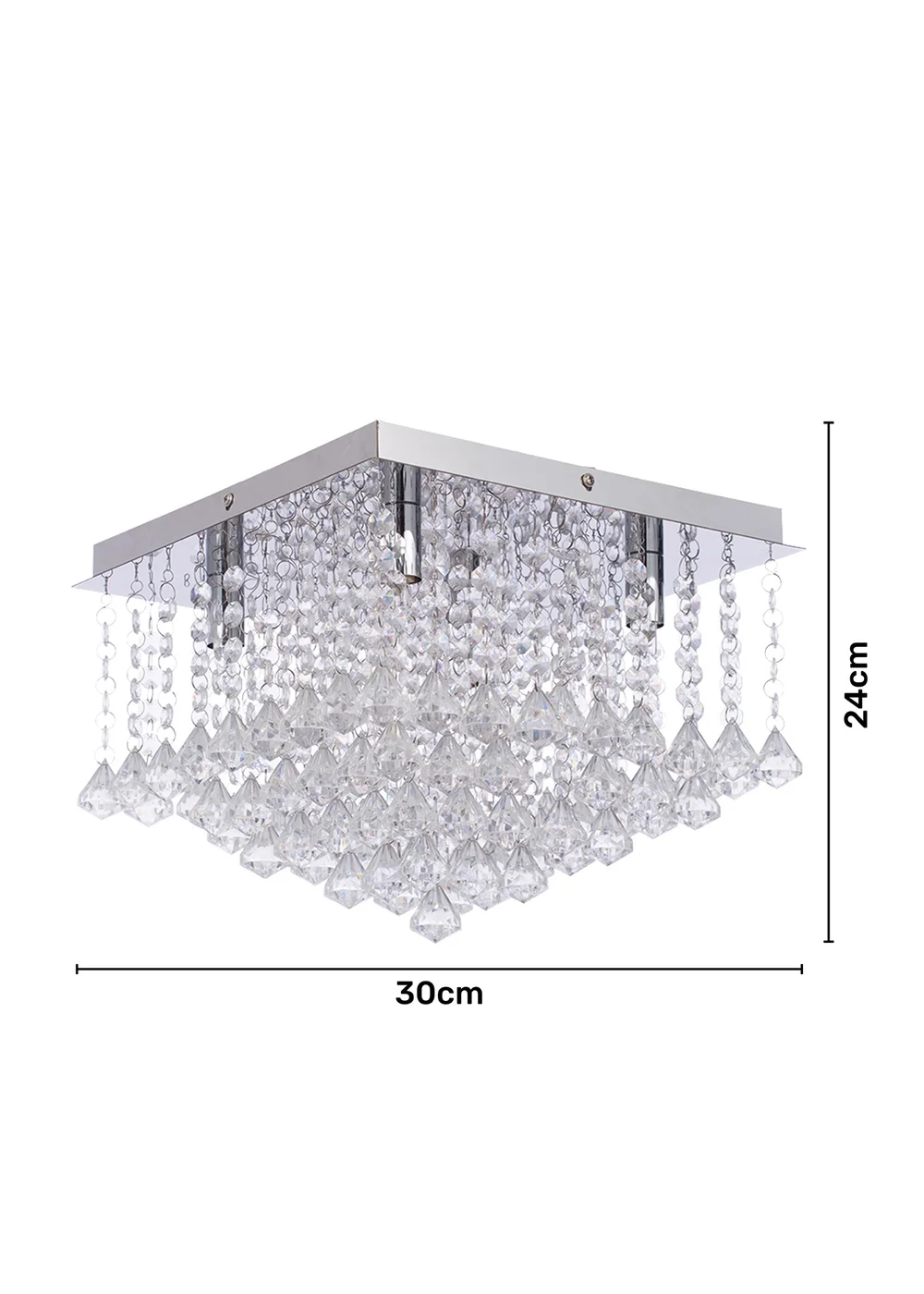 Inlight Lexi Flush Pendant Light (24cm x 30cm x 30cm) - One Size Image 6