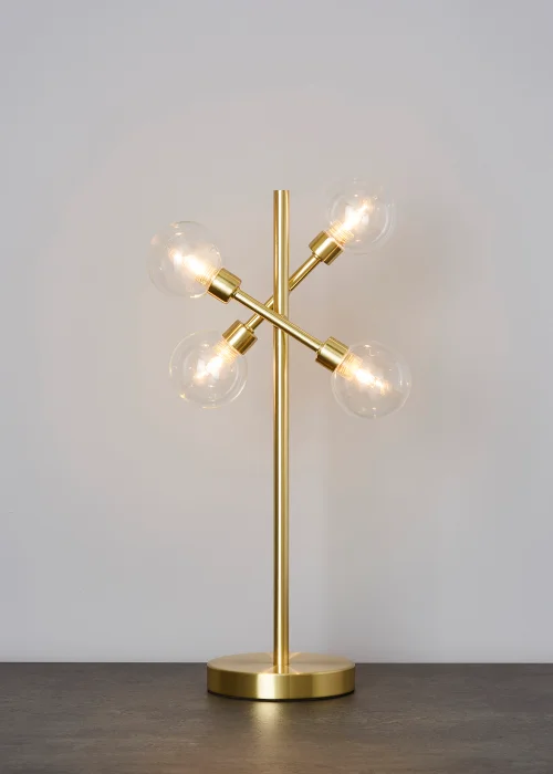Inlight Nova Brass Table Lamp (50cm x 15cm x 15cm) - One Size Image 1