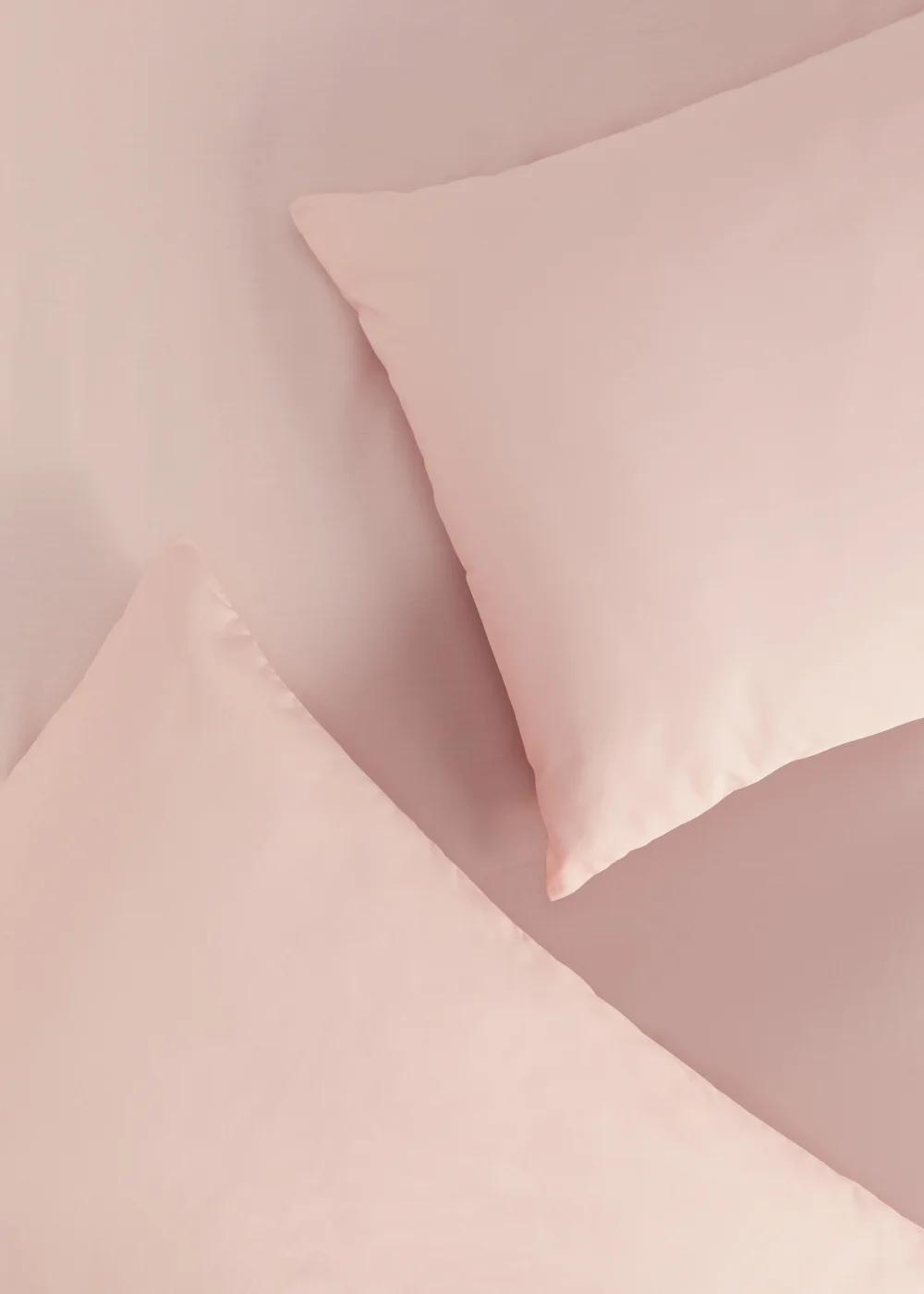 Pink 100% Cotton Housewife Pillowcase Pair - One Size Image 2