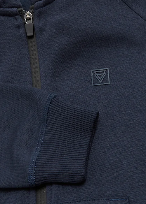 Boys Navy Mesh Zip Up Hoodie (4-16yrs) - 4 Yrs Image 2