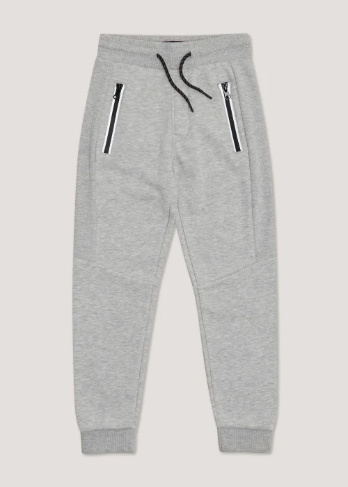 Boys Grey Mesh Joggers (4-16yrs) - 8 Yrs Image 1