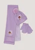 Girls Lilac Encanto Hat Scarf & Gloves Set (3-10yrs) - Age 7-10 Years Image 1