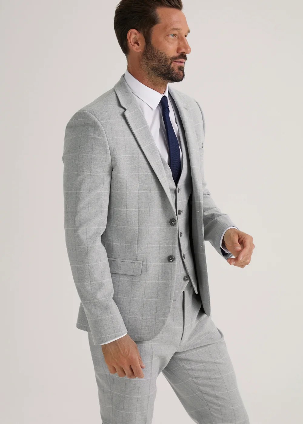 Taylor & Wright Grey Jackman Skinny Fit Suit Jacket - 36 Chest Regular Image 4