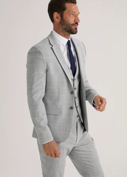 Taylor & Wright Grey Jackman Skinny Fit Suit Jacket - 36 Chest Regular Image 4