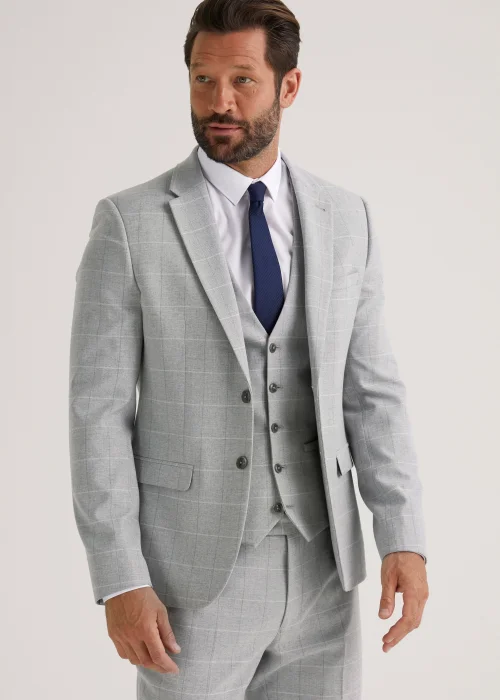 Taylor & Wright Grey Jackman Skinny Fit Suit Jacket - 36 Chest Regular Image 1