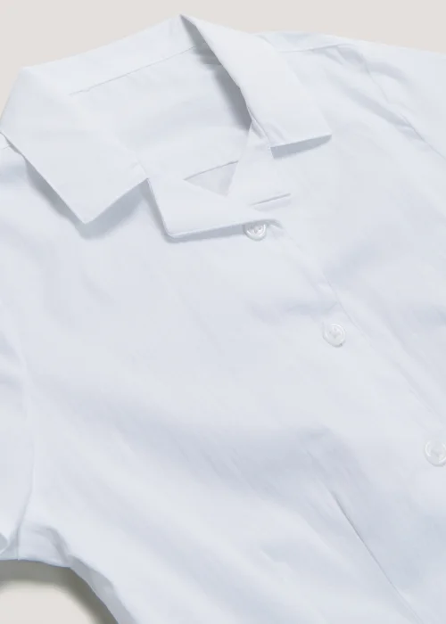 Girls 2 Pack White School Blouses (8-16yrs) - 8 Yrs Image 2