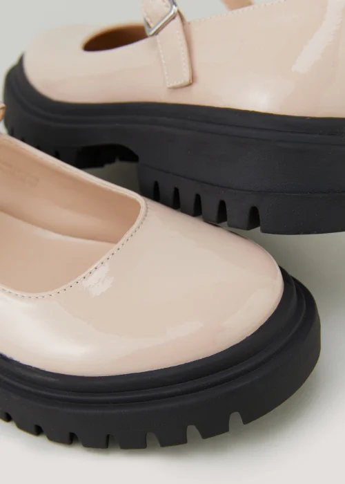 Girls Pink Patent Chunky Mary Jane Shoes (Younger 10-Older 5) - Size 10 Infants Image 2