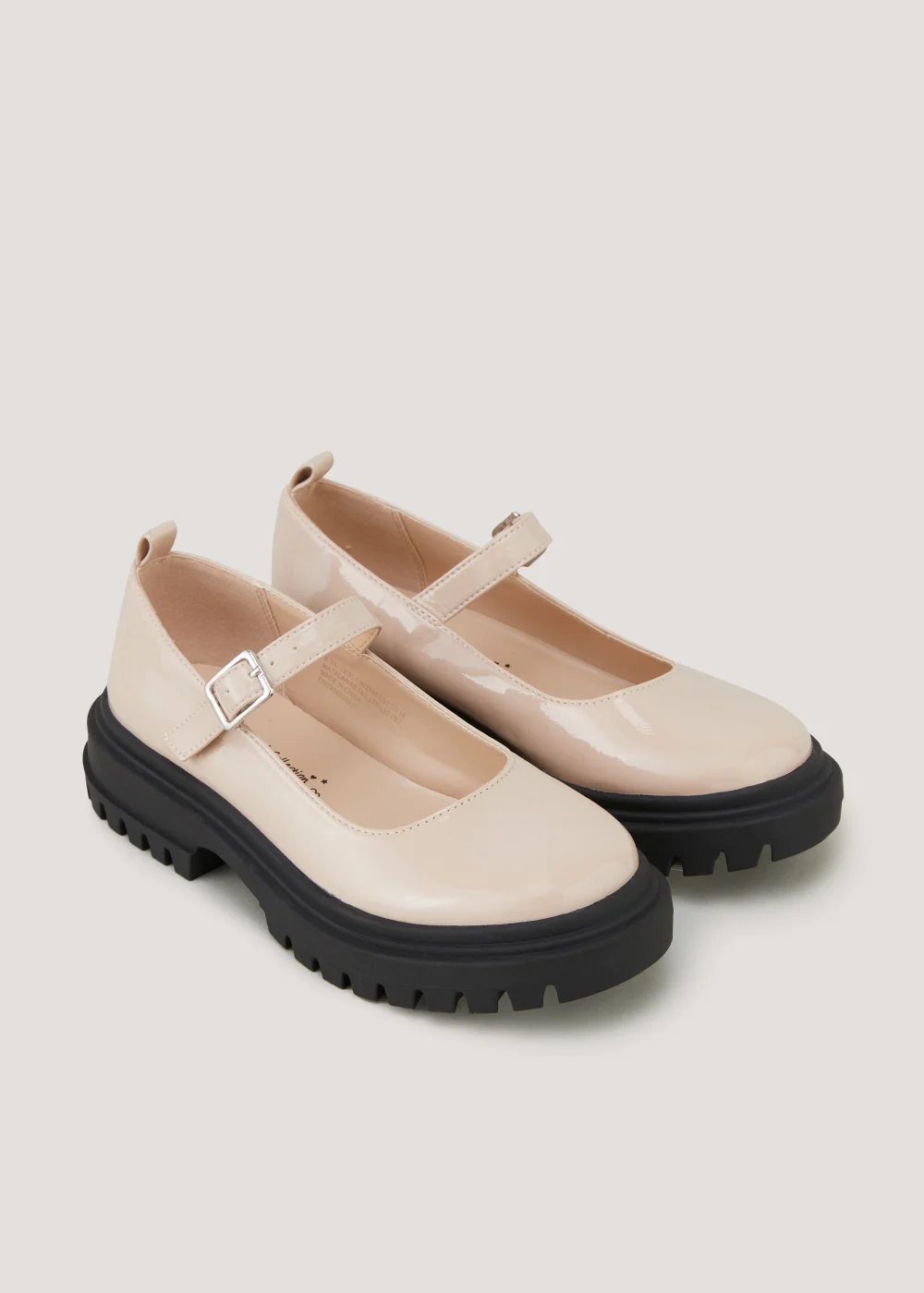 Girls Pink Patent Chunky Mary Jane Shoes (Younger 10-Older 5) - Size 10 Infants Image 1