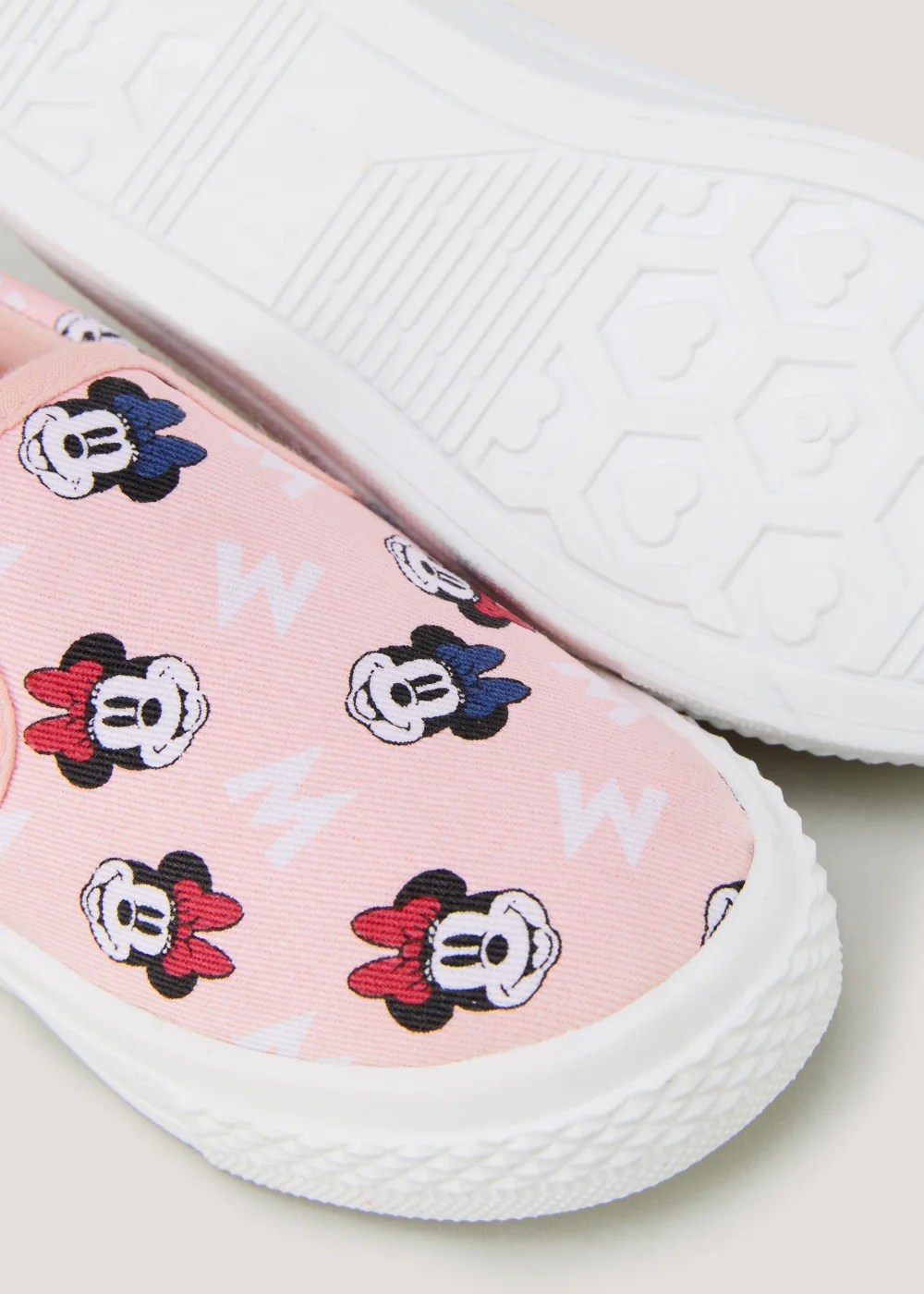 Kids Pink Disney Minnie Mouse Canvas Pumps (Younger 4-12) - Size 4 Infants Image 2