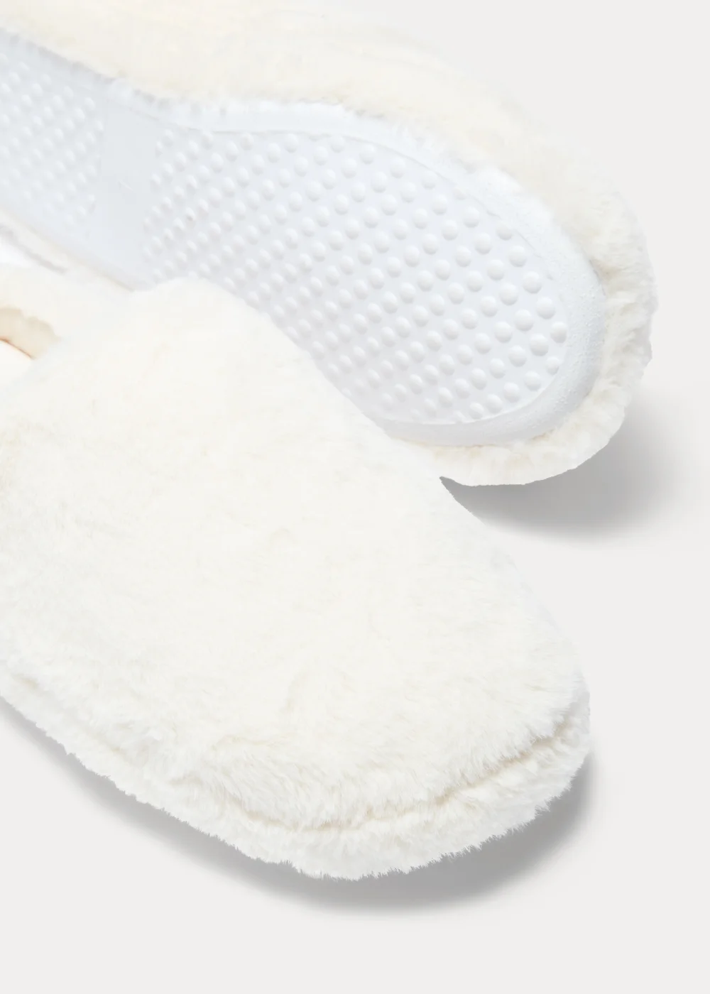 Cream Mule Slippers - Small Image 2