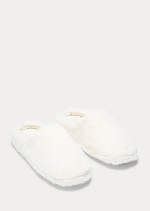 Cream Mule Slippers - Small Image 1