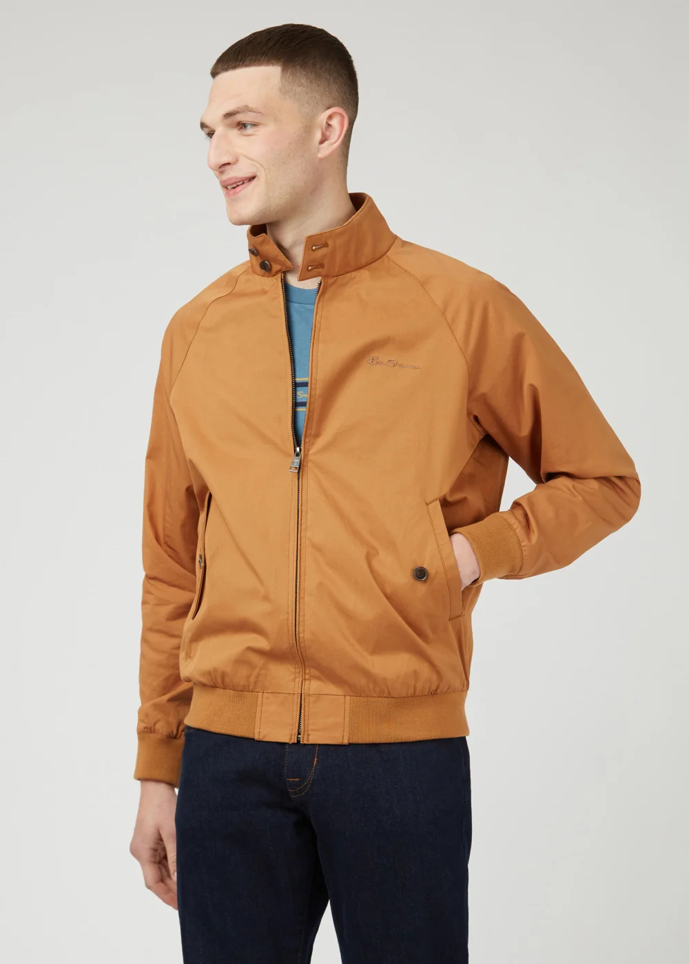 Ben Sherman Brown Harrington Jacket - 3XL Image 1