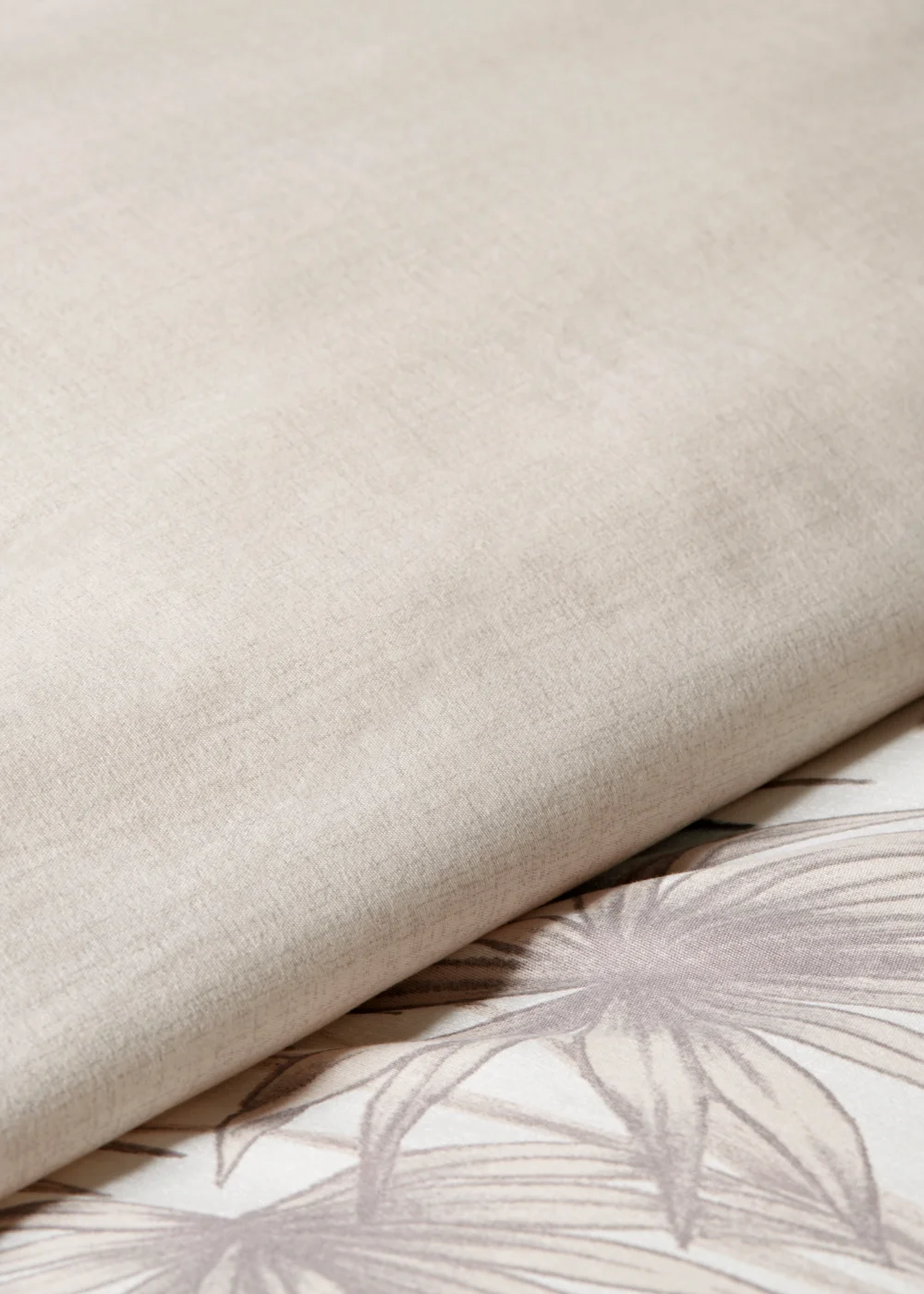 Natural Palm Leaf Print Duvet Cover - Single Image 3