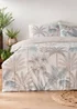 Natural Palm Leaf Print Duvet Cover - Single Image 1