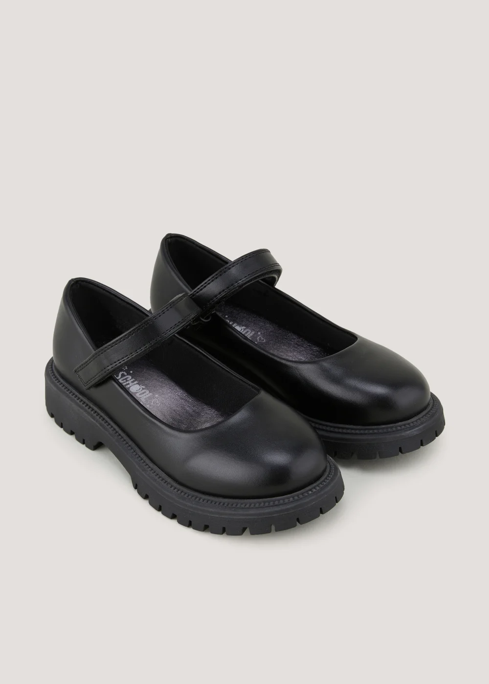 Girls Black School Shoes (Younger 10-Older 5) - Size 1 Image 1