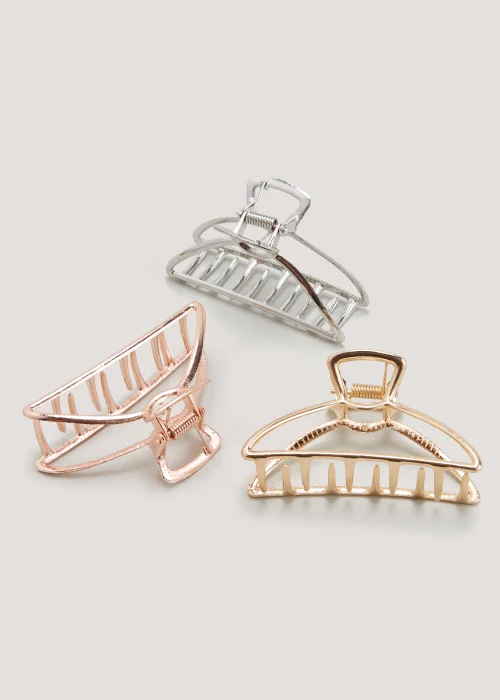 Beauty Collective Set of 3 Wire Hair Clamps Image 2