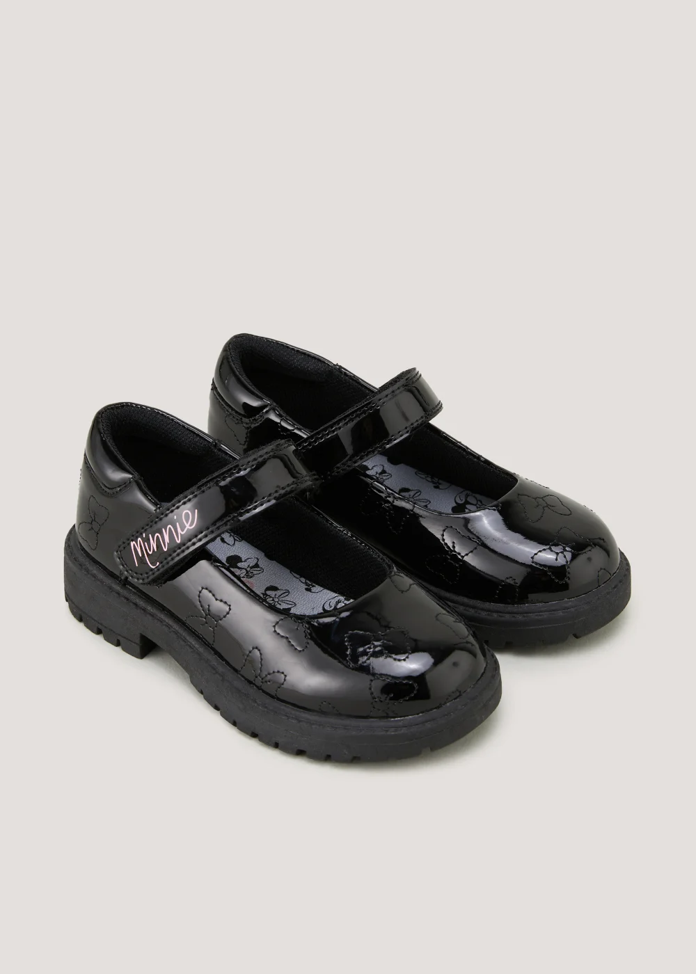 Kids Black Minnie Mouse School Shoes (Younger 6-12) - Size 6 Infants Image 1
