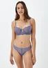 Blue Lace Longline Bra - 32B Image 3