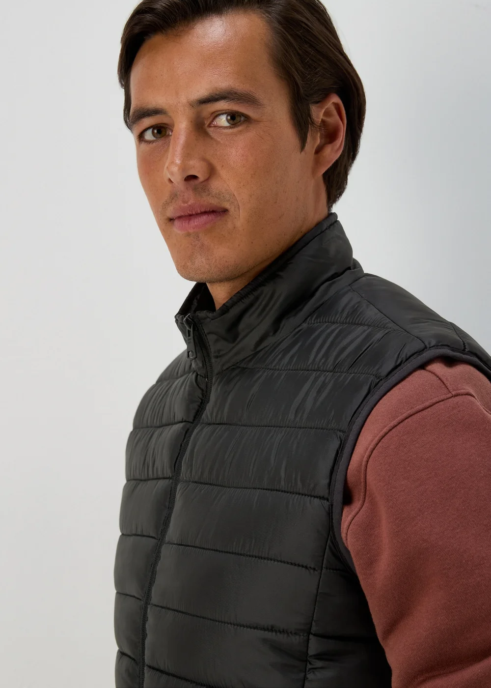 Black Puffer Gilet - S Image 3