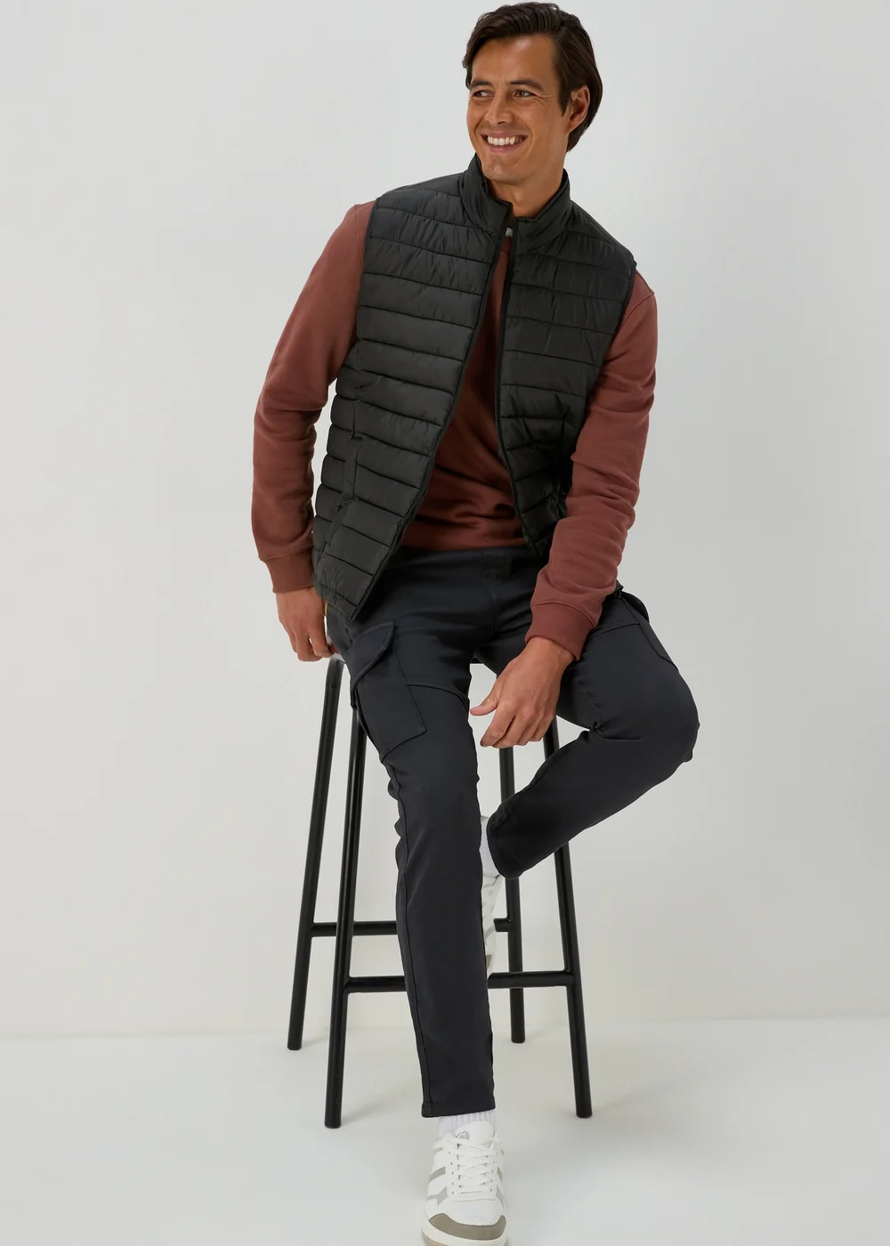 Black Puffer Gilet - S Image 1