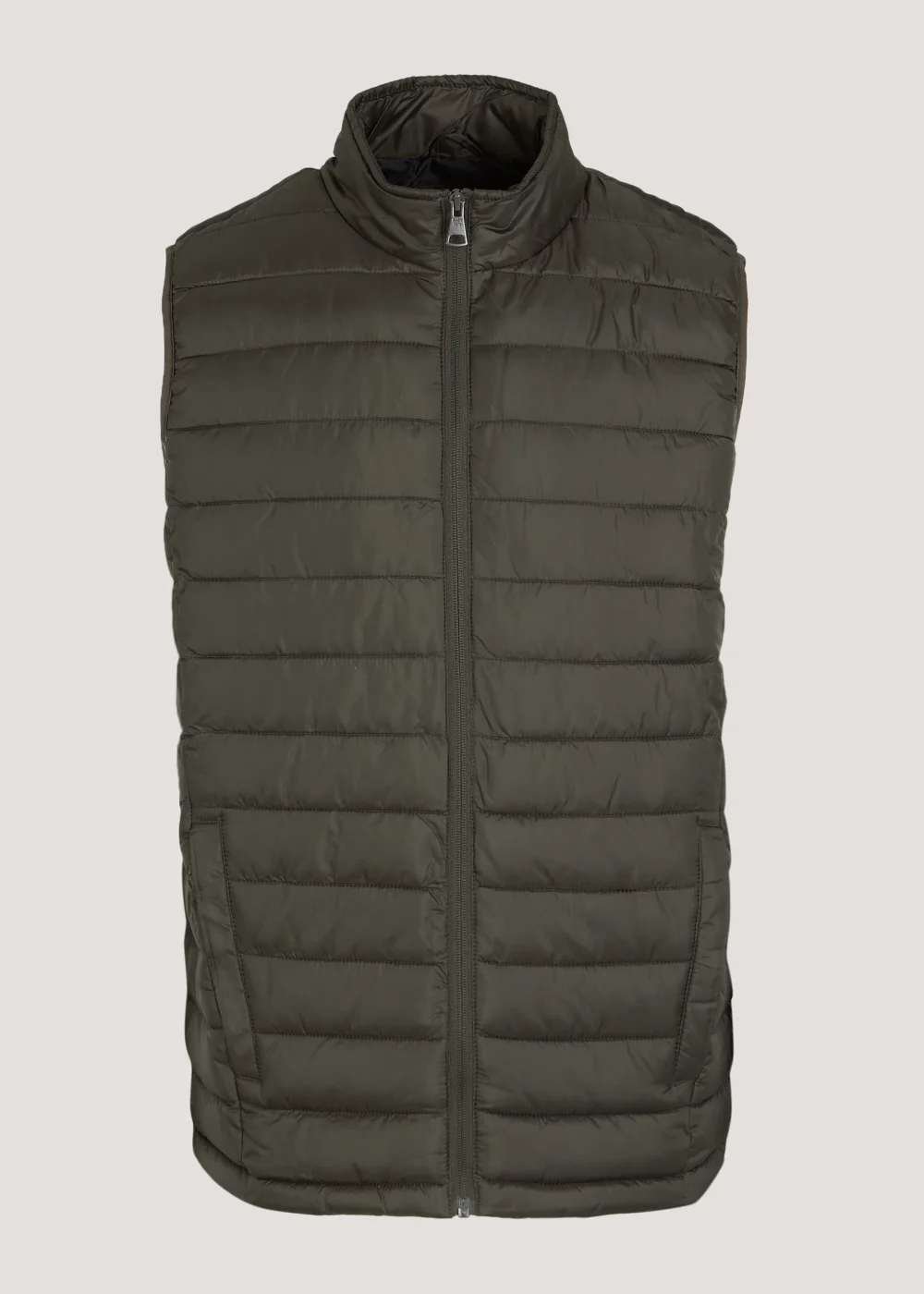 Khaki Puffer Gilet - S Image 5