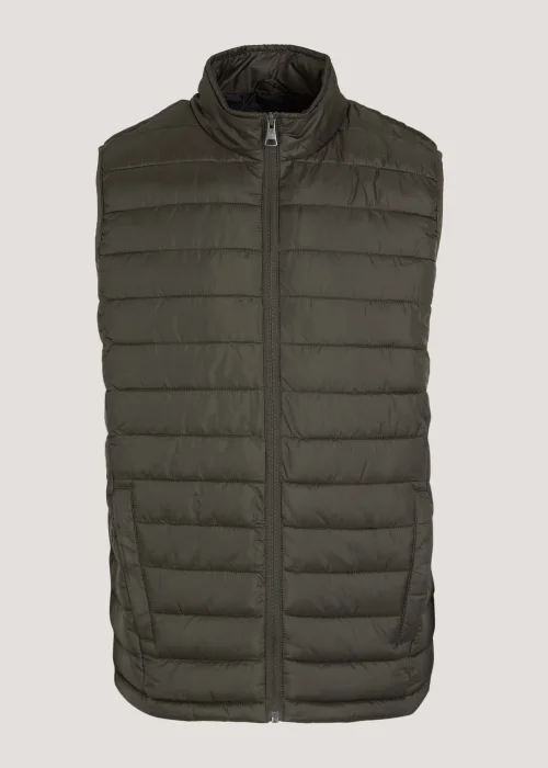 Khaki Puffer Gilet - S Image 5