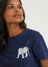 Navy Tiger Pyjama Set - Extra small Image 3