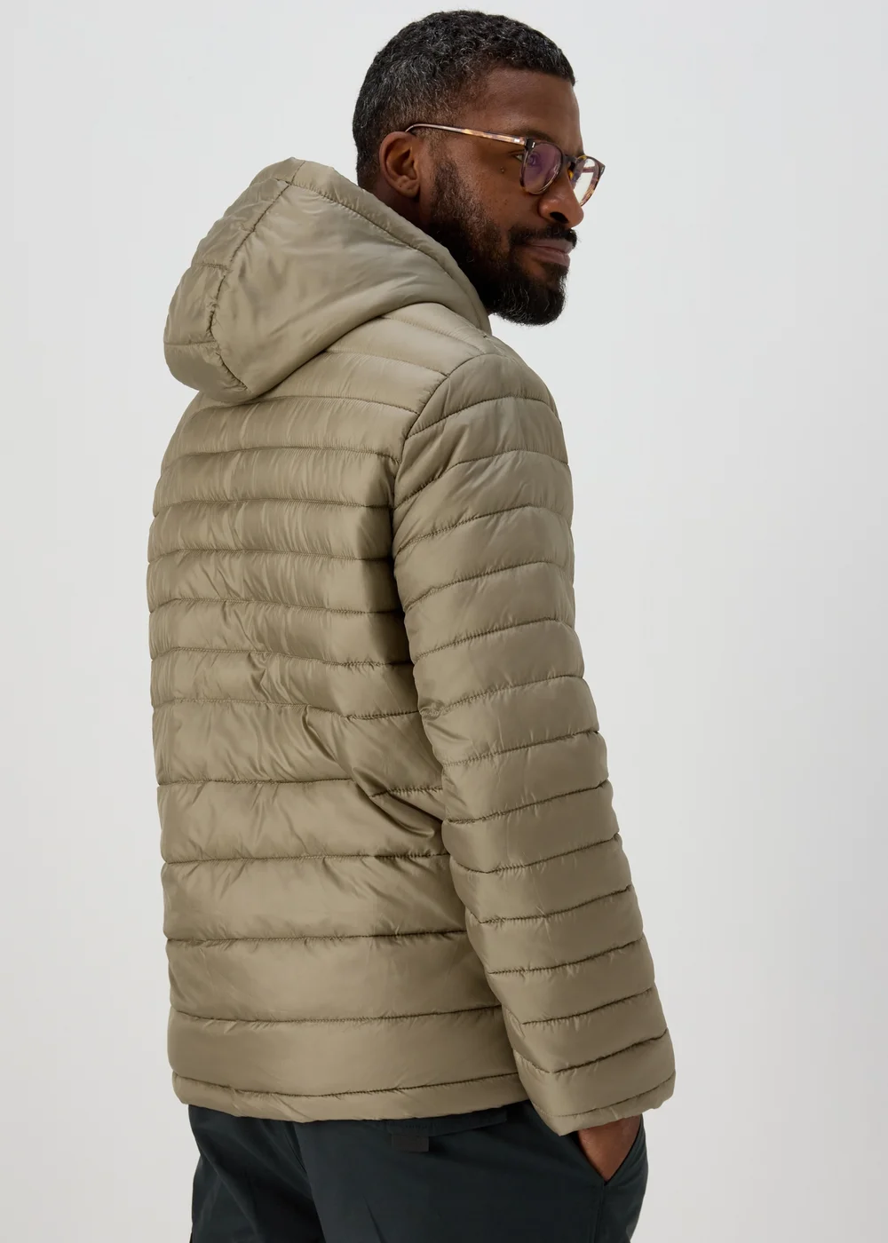 Stone Hooded Puffer Coat - S Image 2