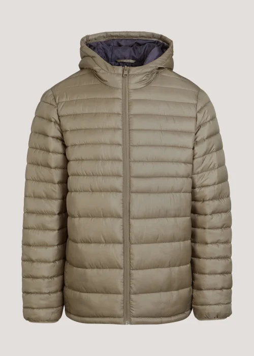 Stone Hooded Puffer Coat - S Image 5
