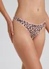 4 Pack Plain & Animal Print Thongs - Size 6 Image 3