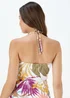 Multicoloured Leaf Print Tankini Top - Size 8 Image 2