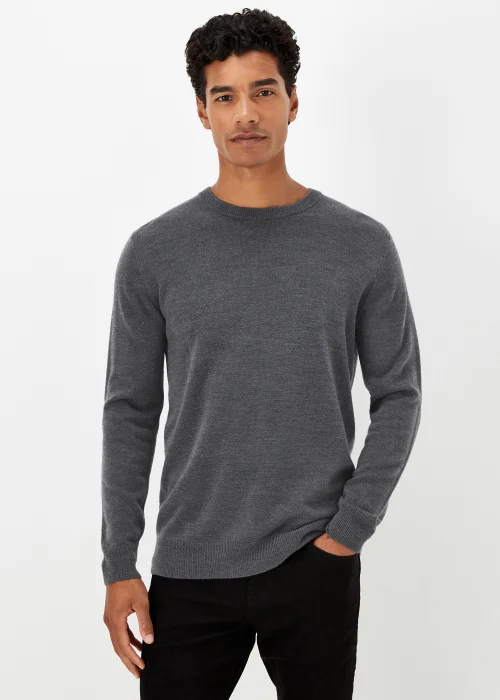 Charcoal Soft Touch Crew Neck Jumper - S Image 1