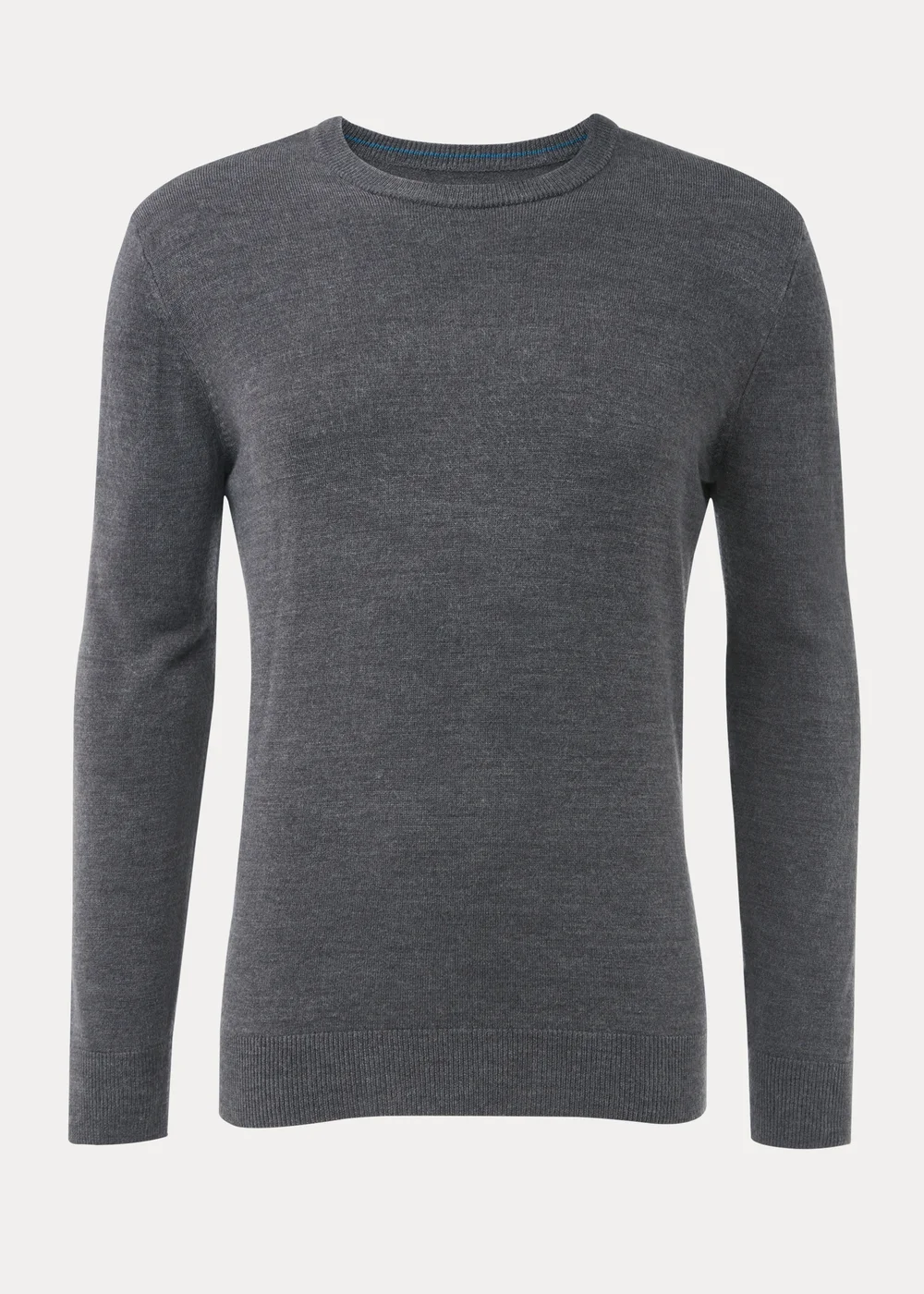 Charcoal Soft Touch Crew Neck Jumper - S Image 5