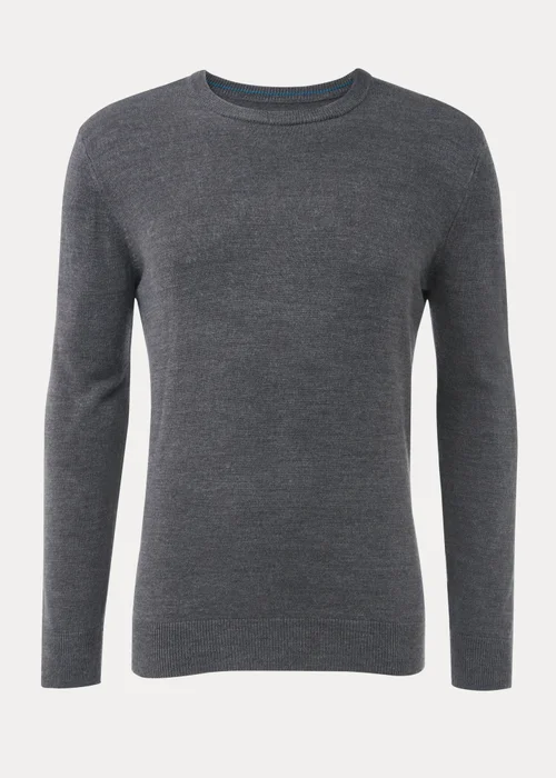 Charcoal Soft Touch Crew Neck Jumper - S Image 5