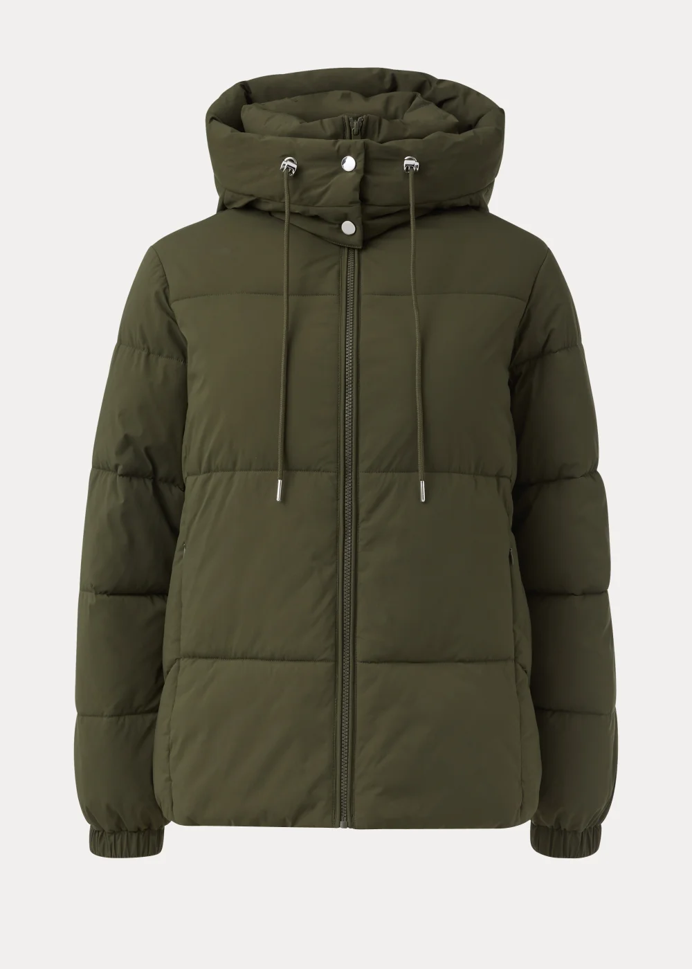 Green Short Padded Shower Resistant Coat - 8 Image 5