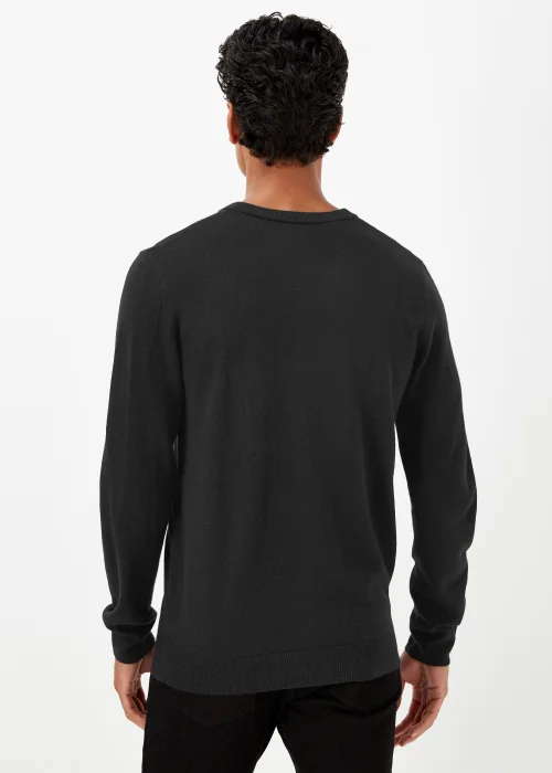 Black Soft Touch V-Neck Jumper - S Image 2