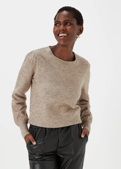 Brown Metallic Jumper - XS Image 1