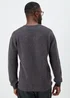 Lincoln Charcoal 100% Lambswool V Neck Jumper - Small Image 2