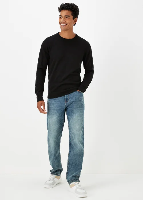 Black Soft Touch Crewneck Jumper - S Image 1