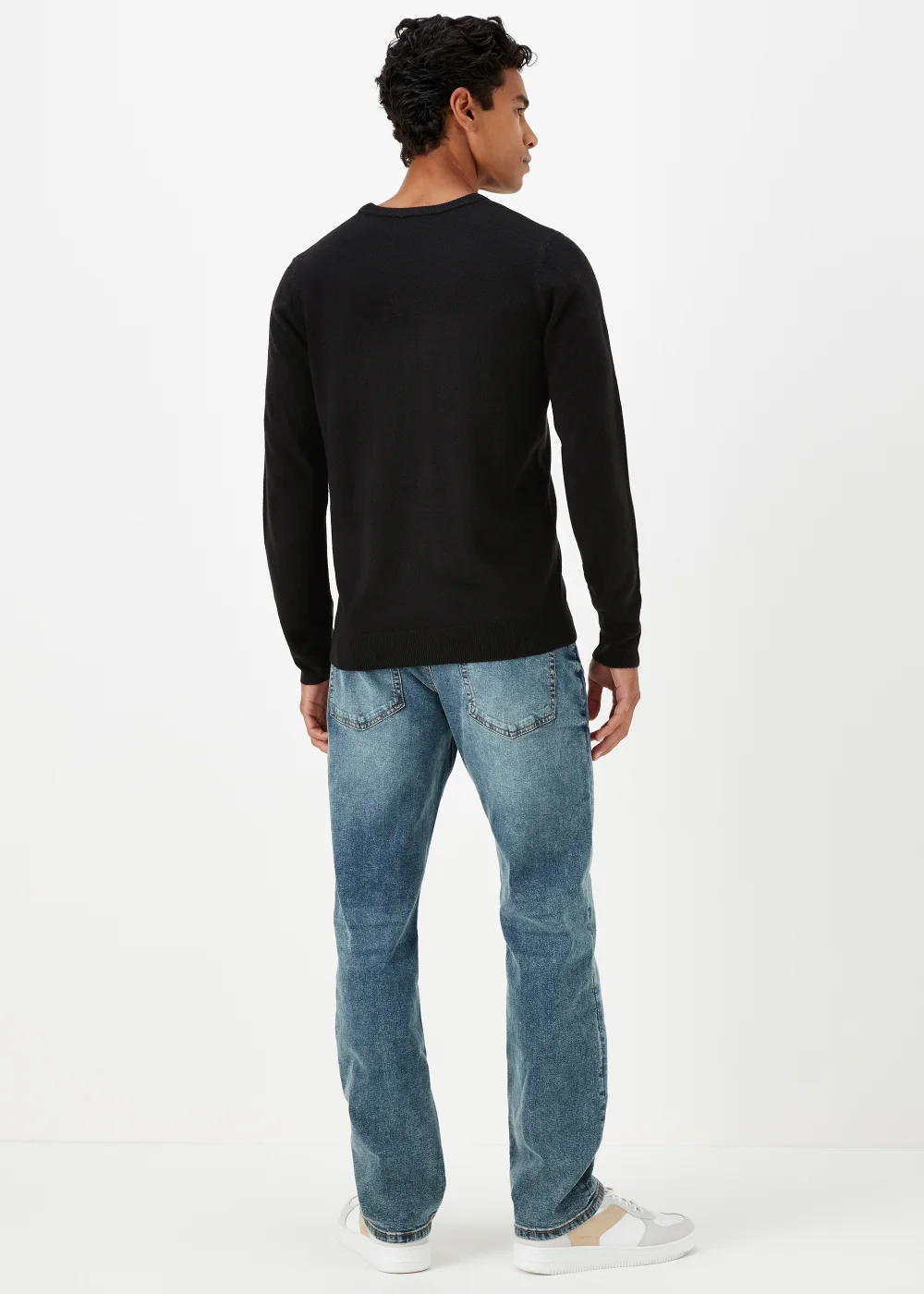 Black Soft Touch Crewneck Jumper - S Image 2